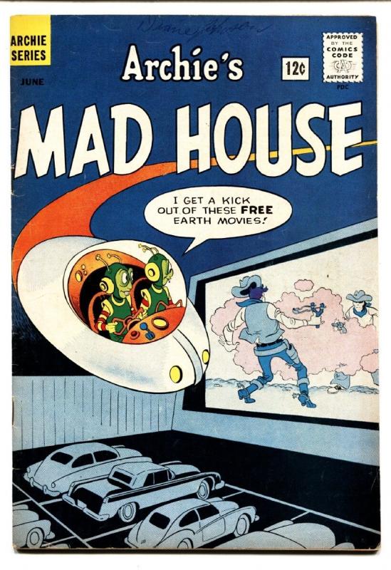 Archie's Madhouse #26 comic book 1963- Drive in theater cover- 4th Sabrina-