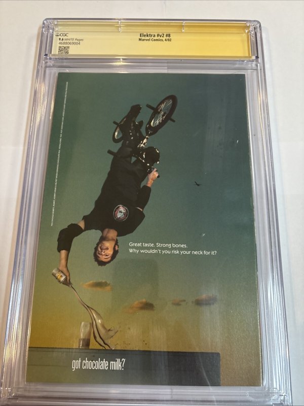 Elektra (2002) # v2 # 8 (CGC 9.6 SS) Signed Greg Horn * Marvel Comics