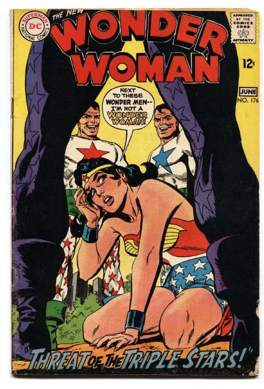 WONDER WOMAN #176 comic book 1968-battle cover-DC SILVER AGE-vg