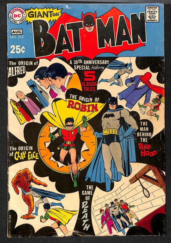 Batman #213 VG 4.0