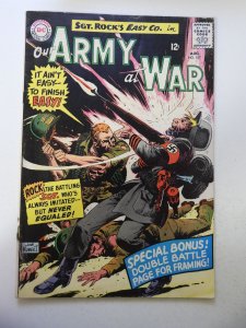 Our Army at War #157 (1965) VG Condition moisture stain/rusty staple