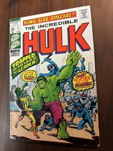 Incredible Hulk Annual #3 FN+ Jack Kirby Art (Marvel 1971)