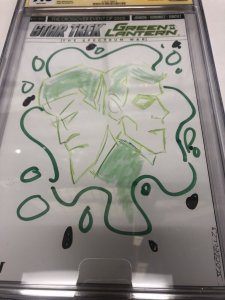 Star Trek/Green Lantern (2015)#1(CGC 9.8) Signed & Sketch Lobdell*Sketch Edition