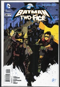 Batman and Robin #28 Matteo Scalera Steampunk Cover (2014) Two-Face