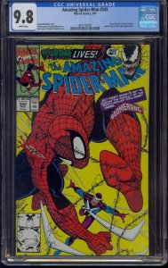 AMAZING SPIDER-MAN #345 CGC 9.8 VENOM WHITE PAGES 