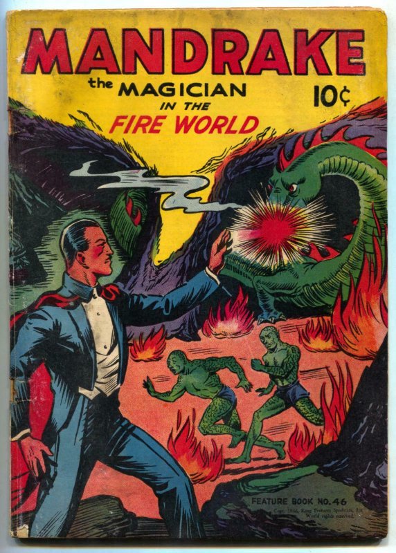 Feature Book #46 1946- Mandrake the Magician in the Fire World- G/VG