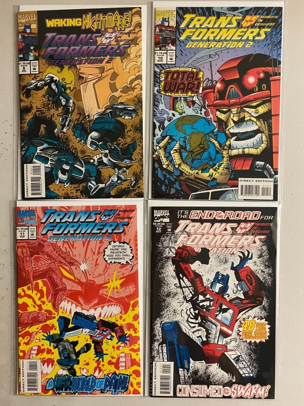 Transformers Generation 2 (II) set #1-12 Marvel (8.5 VF+) (1993 to 1994)