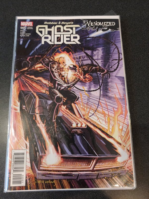 GHOST RIDER #5 WEAVER VENOMIZED VARIANT COVER VENOM MARVEL