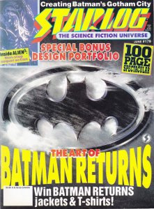 Starlog #179 FN ; Starlog | Magazine Batman Returns