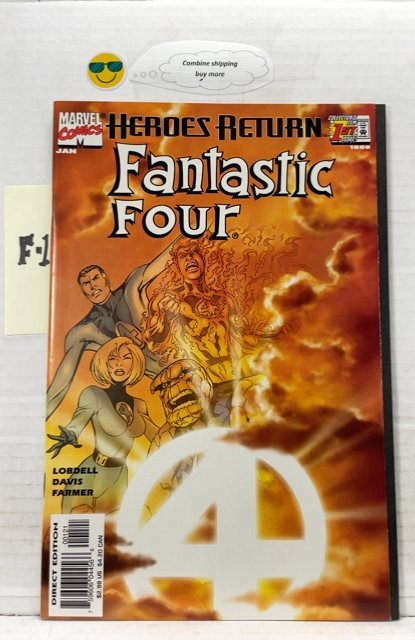 Fantastic Four #1 Sunburst Cover (1998)(vol.3) [F-1] NM