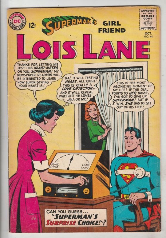 Lois Lane, Superman's Girlfriend  #44 (Oct-63) FN/VF+ High-Grade Superman, Lo...