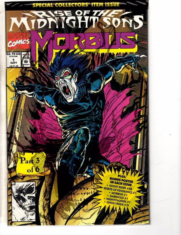 3 Marvel Comics Darkhold # 1 Morbius # 1 2 Vampire Ghost Rider J222