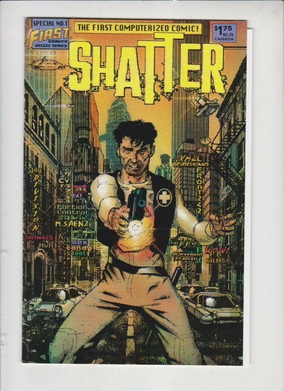 SHATTER: SPECIAL #1 1985 FIRST COMICS / 1'ST COMPUTERIZED COMIC / UNREAD 