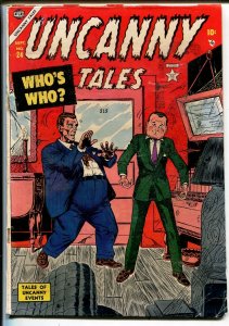 Uncanny Tales #24 1954-Atlas-pre-code terror-vampire-skeleton-medical horror-VG-