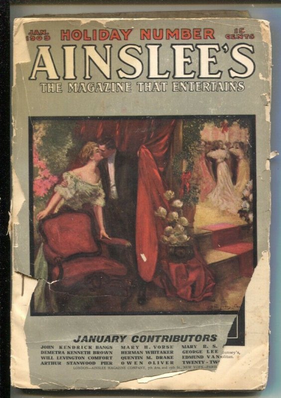 Ainslee's Pulp 1/1909 - Woman Who Loved Much - Will Comfort- FR/G