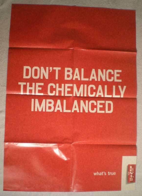 DONT BALANCE THE CHEMICALLY IMBALANCED Promo poster, more in our store