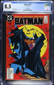 Batman #423 (1988)CGC 8.5 VF+ 2nd Print, classic Todd McFarlane cover