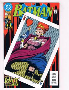 Batman #472 VF DC Comics Idiot Root Comic Book Grant Robin Dec 1991 DE38 AD11