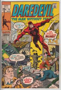 Daredevil #74 (Apr-71) FN/VF Mid-High-Grade Daredevil, Black Widow