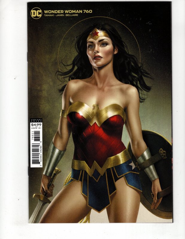 WONDER WOMAN #760 (2020) Joshua Middleton Card Stock Variant Cover / ID#157