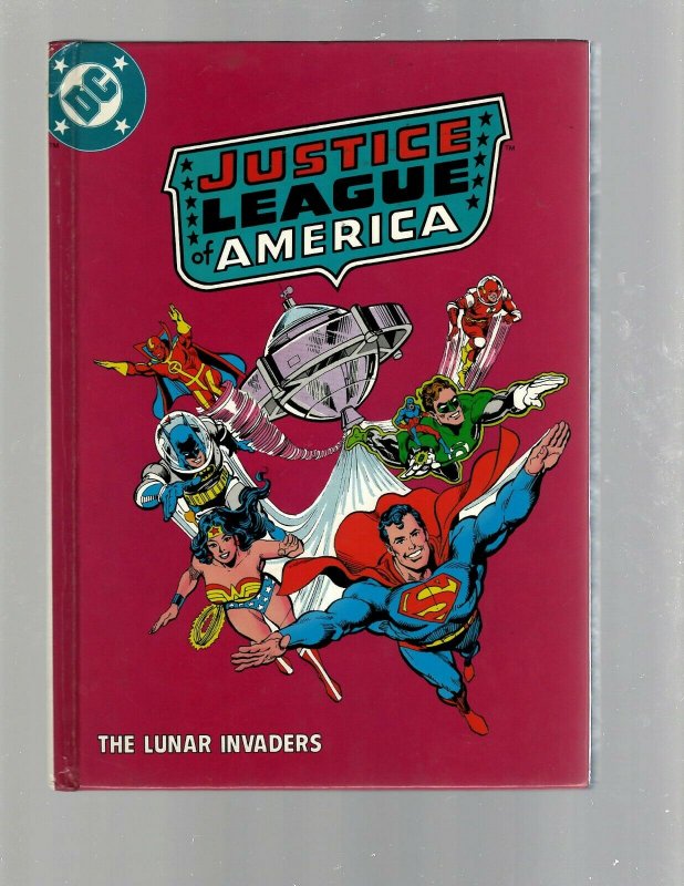 Justice League Of America Lunar Invaders HARDCOVER BOOK With Casette Tape J450