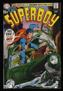 Superboy #164 NM- 9.2 DC Comics Superman Neal Adams Cover!