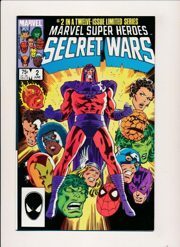 Marvel Super Heroes SECRET WARS #2 Avengers 1984 ~ FINE+ (PF353) 