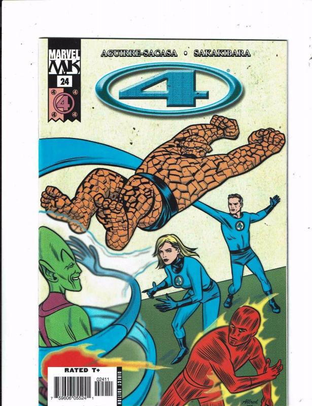 Lot of 4 Fantastic 4 Marvel Comic Books #22 23 24 25 BF2