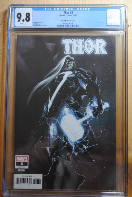 Thor #6 (2020) CGC 9.8 Dell'Otto Variant. RARE!!!