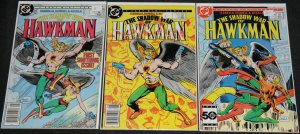DC Copper Age SHADOW WAR OF HAWKMAN #1-3 - 3pc Count Mid Grade Comic Lot VF JLA