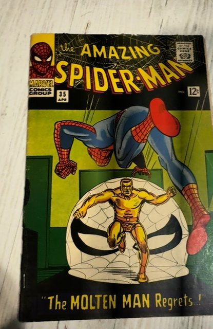 The Amazing Spider-Man #35 (1966)2nd molten man see descrition