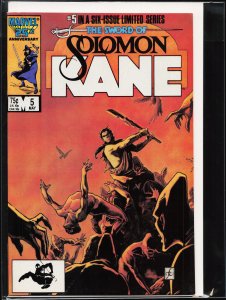 The Sword of Solomon Kane #5 (1986) Solomon Kane