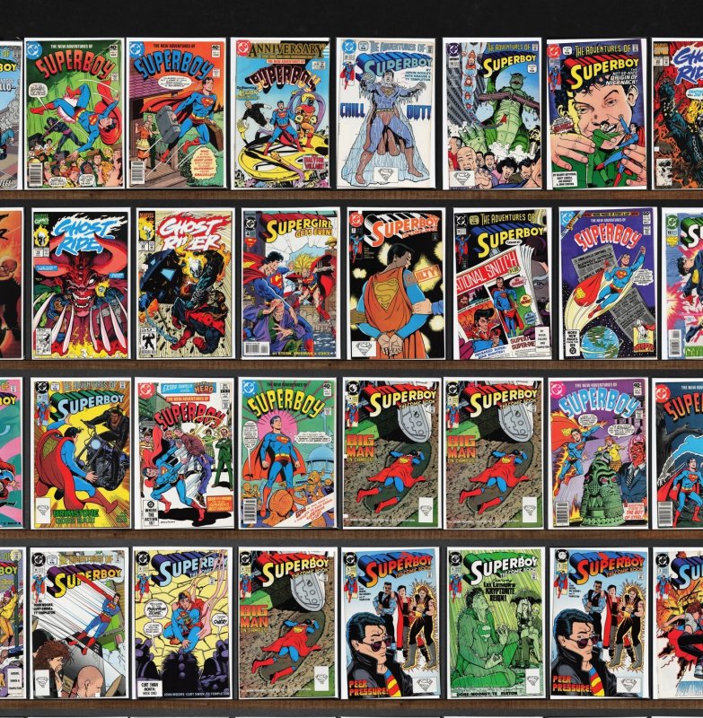 Huge Lot 150+ Comics with Superboy, Ghost Rider, Marvel Two In One & More!