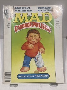 MAD MAGAZINE SEPTEMBER 1986 NO. 265 GARBAGE PAIL ISSUE 