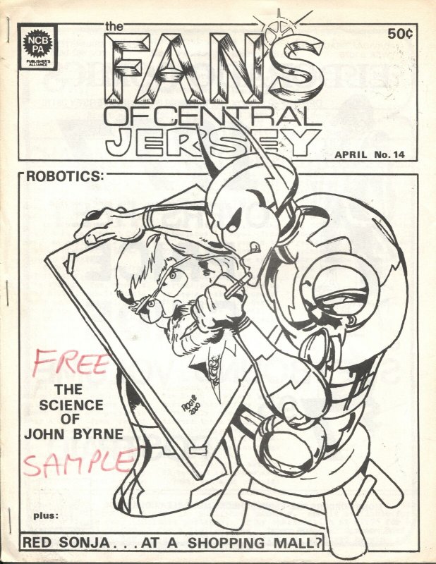 FANS OF CENTRAL JERSEY #14-1977-REGIONAL FANZINE-JOHN BYRNE INTERVIEW & COVER