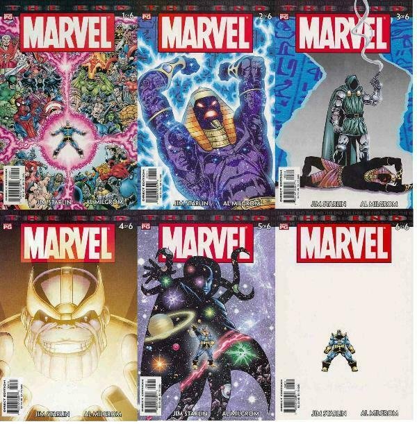 MARVEL UNIVERSE THE END (2003) 1-6  THANOS, Jim Starlin COMICS BOOK