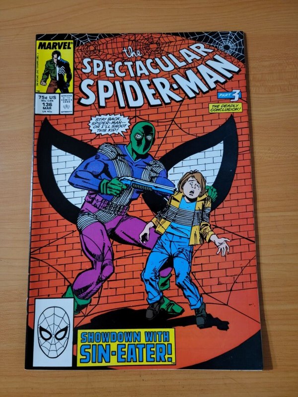 Spectacular Spider-Man #136 Direct Market Edition ~ NEAR MINT NM ~ 1988 Marvel | Comic Books ...