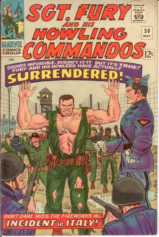 SERGEANT FURY 30 VG May 1966 COMICS BOOK