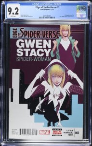 (2015) Edge of Spider-Verse #2 (1st SPIDER-GWEN) 1st Print CGC 9.2 WP!