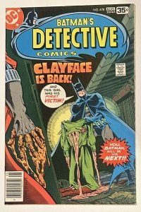 (1978) DETECTIVE COMICS #478! 1st 3rd CLAYFACE! Marshall Rogers Art!