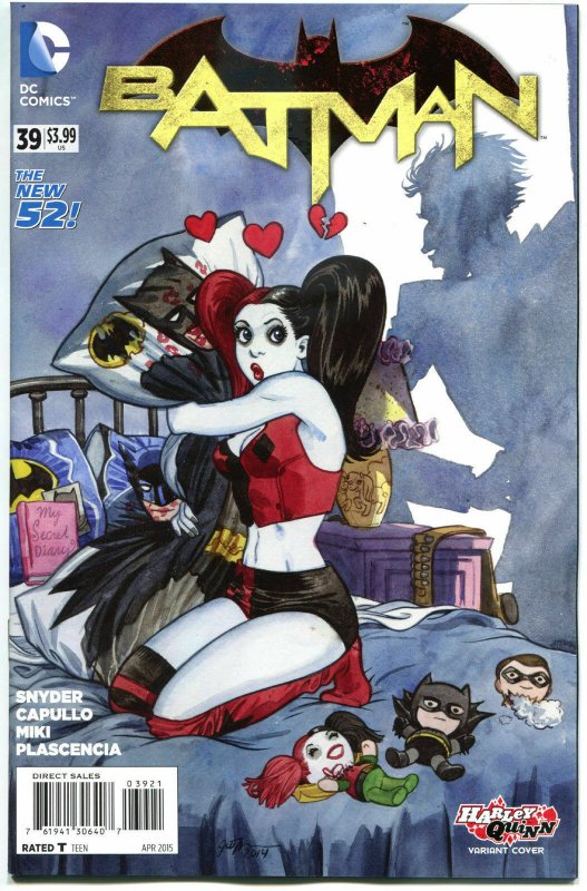 BATMAN #39, NM, Harley Quinn, 2011, New 52, Variant, Kubert, more HQ in store