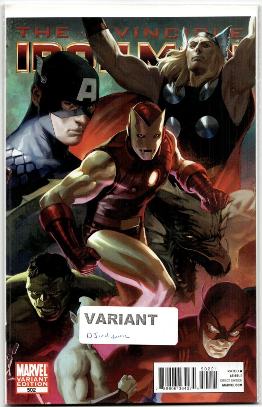 Invincible Iron Man #502 Variant Cover (2011) Iron Man