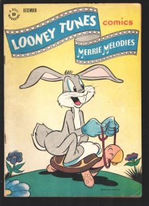 Looney Tunes Merrie Melodies #50 1945-Dell-Bugs Bunny riding on a turtle cove...