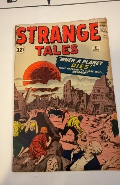 Strange Tales #97 (1962)first app Aunt may/UncleBen Cover wear/chipping, foxxing
