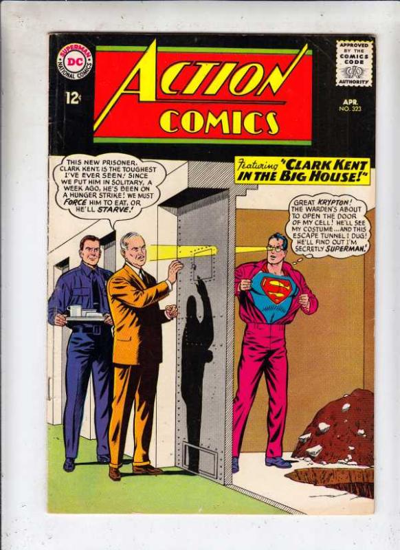 Action Comics #323 (Apr-65) FN/VF Mid-High-Grade Superman, Supergirl