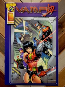 Vampi Wizard 1/2 Special w COA (VF- 7.5) Harris 2000 Kevin Lau / Vampirella