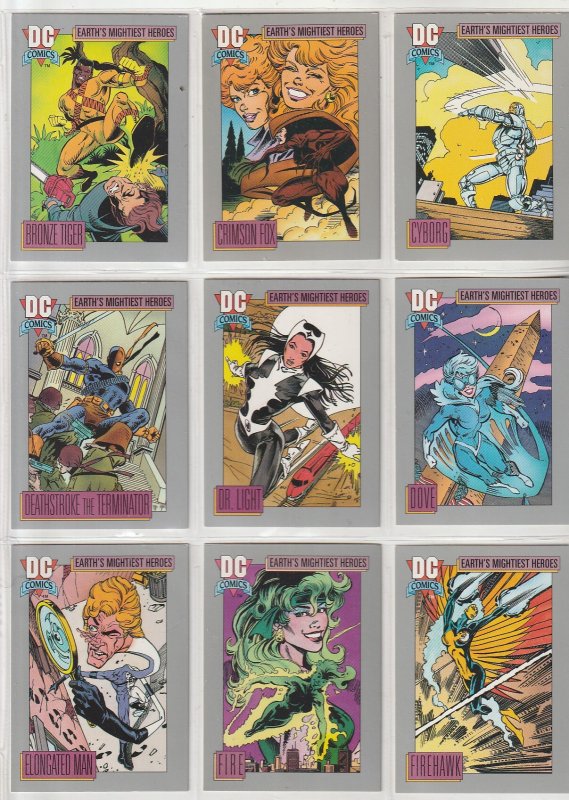 1992 Impel DC Cosmic Trading Cards(56 cards)