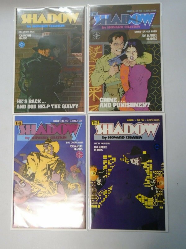 The Shadow set #1-4 8.0 VF (1986 DC Limited Series)