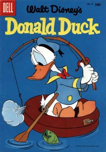 Donald Duck (Walt Disney's) #47 GD ; Dell | low grade comic May 1956 Fishing