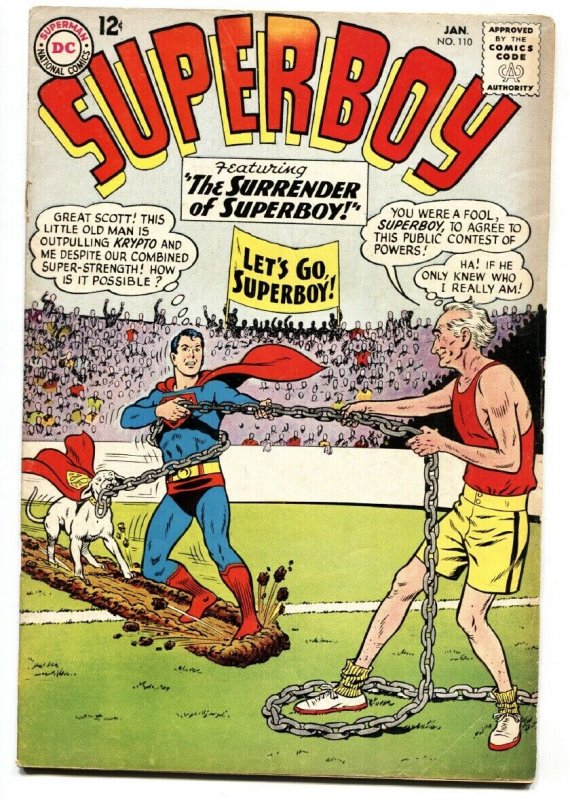 SUPERBOY #110 comic book 1964-DC-SILVER AGE ISSUE-GLOSSY COVER fn-